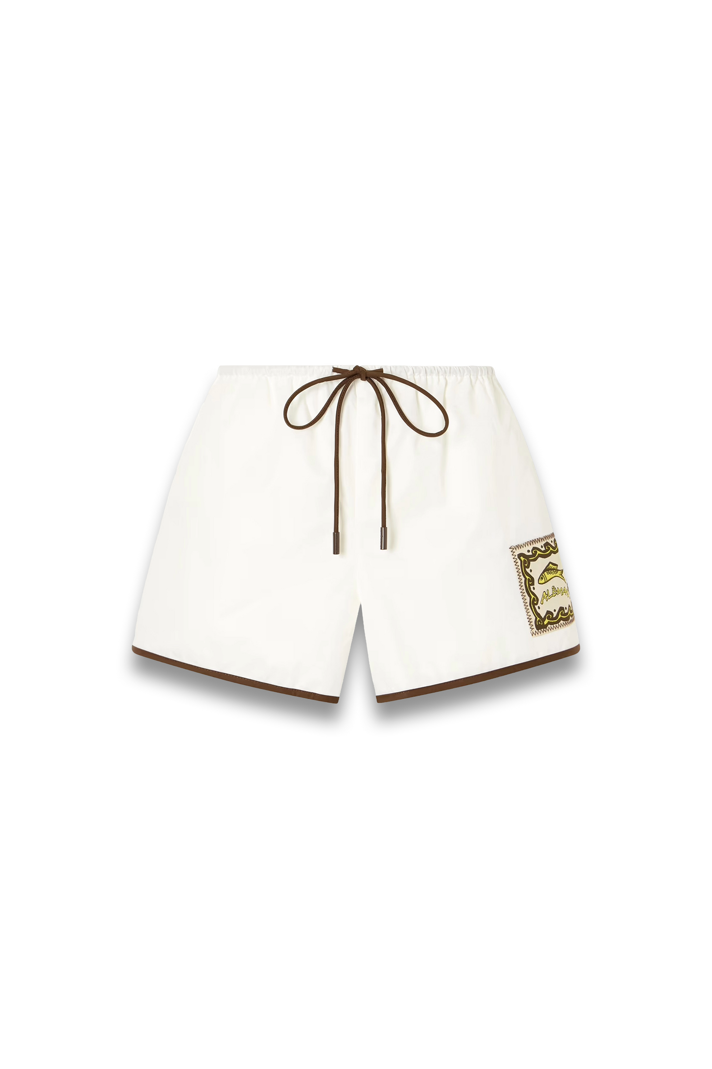 Scuba Embroidered Cotton-poplin Shorts