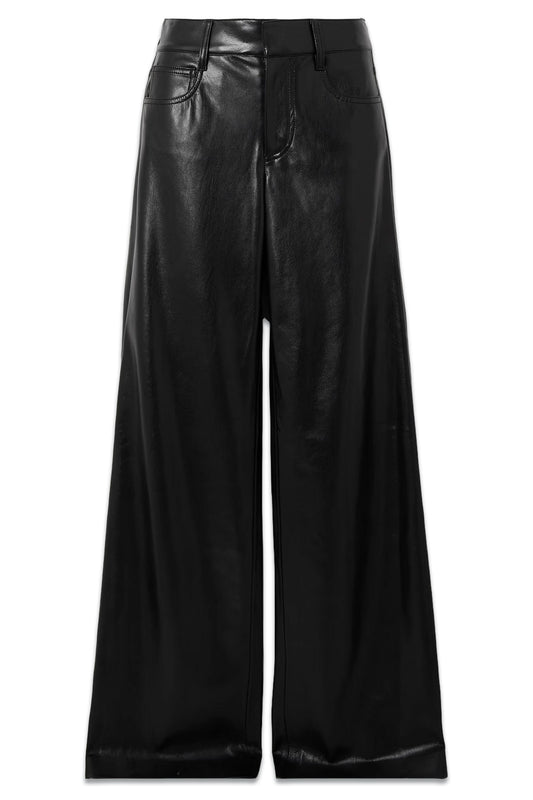 Trish Faux Leather Wide-leg Pants
