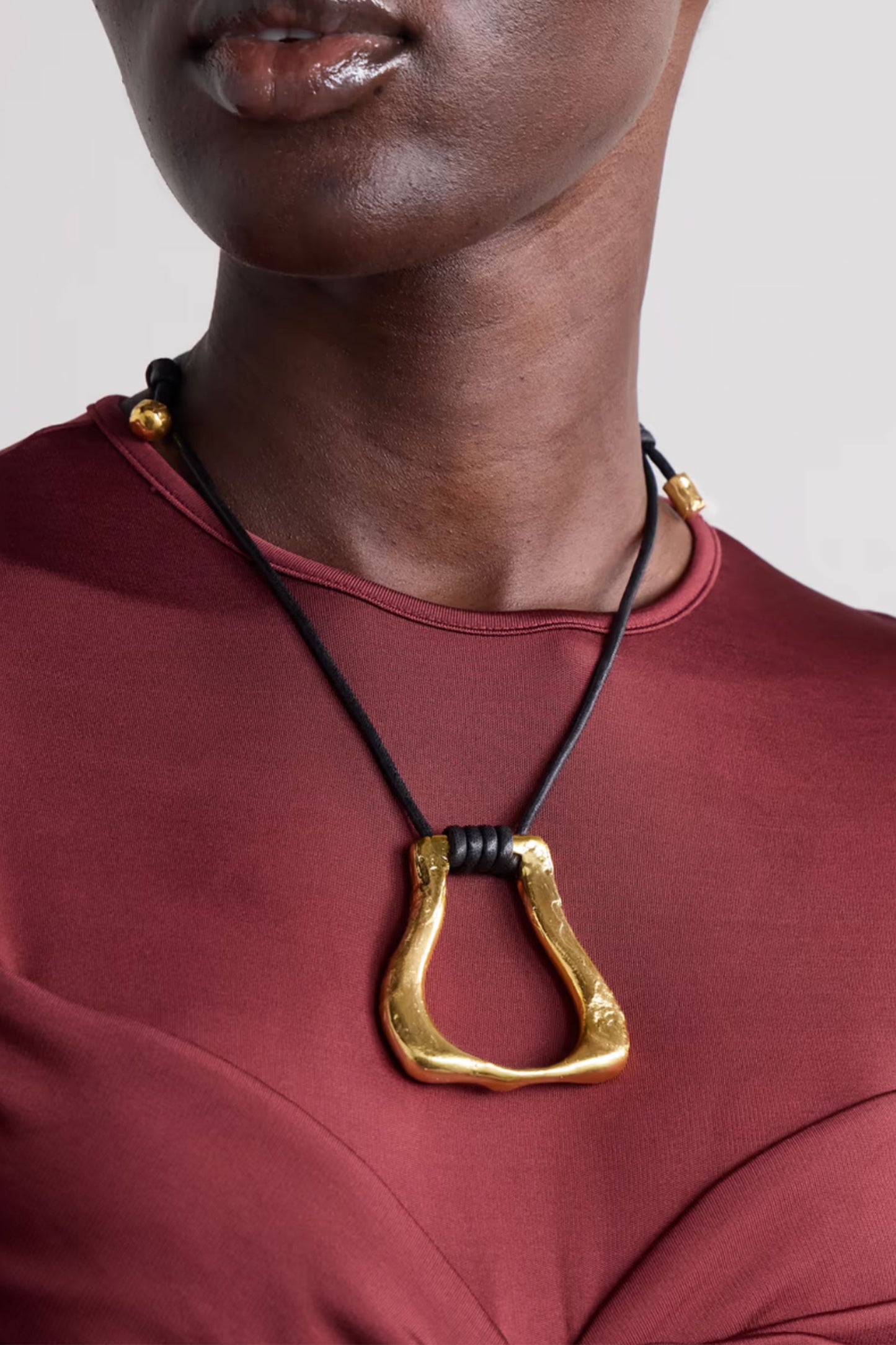 The Link of Wanderlust Recycled Gold-Plated Cord Necklace