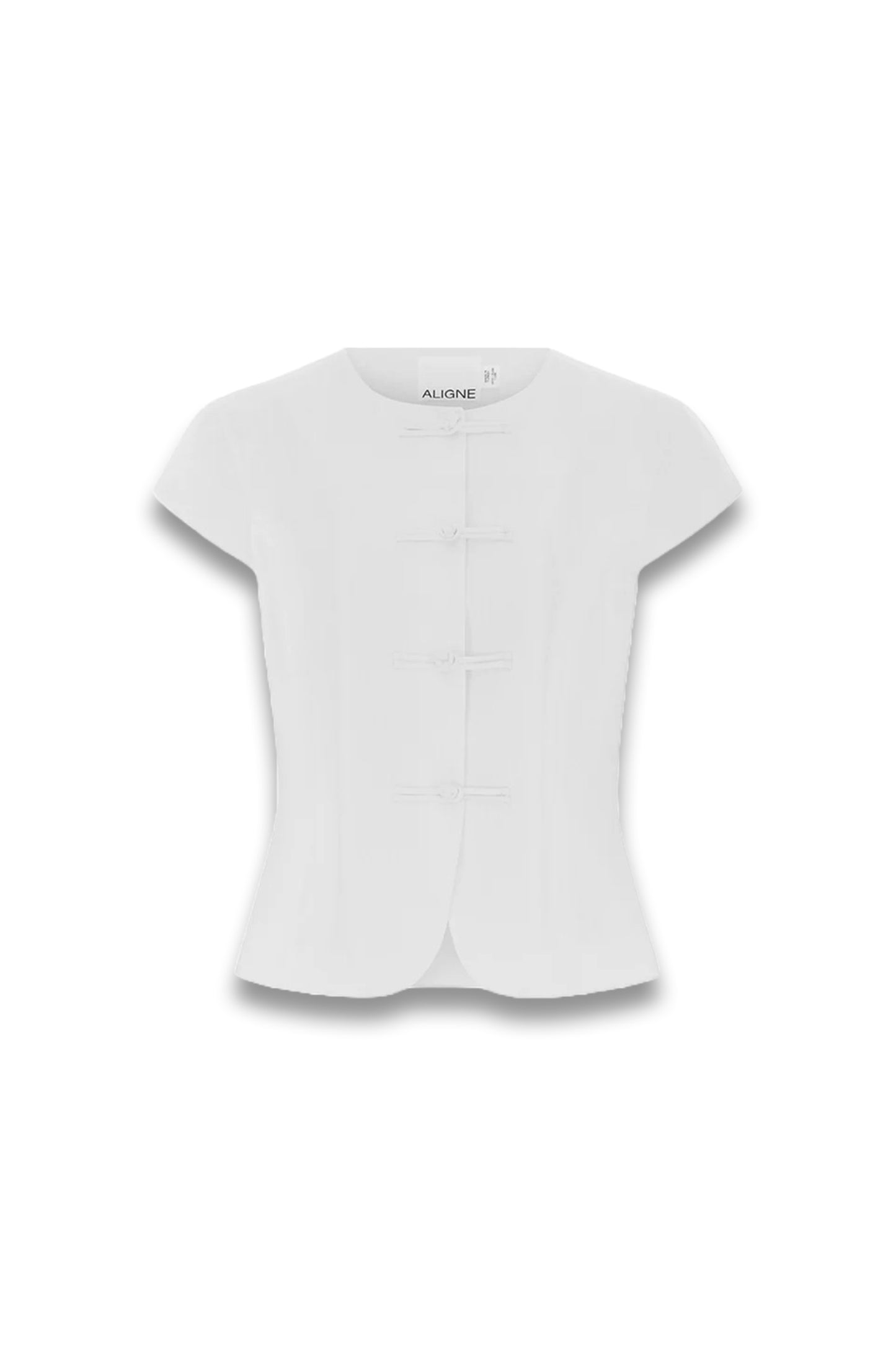 Connie Round Neck Linen Top