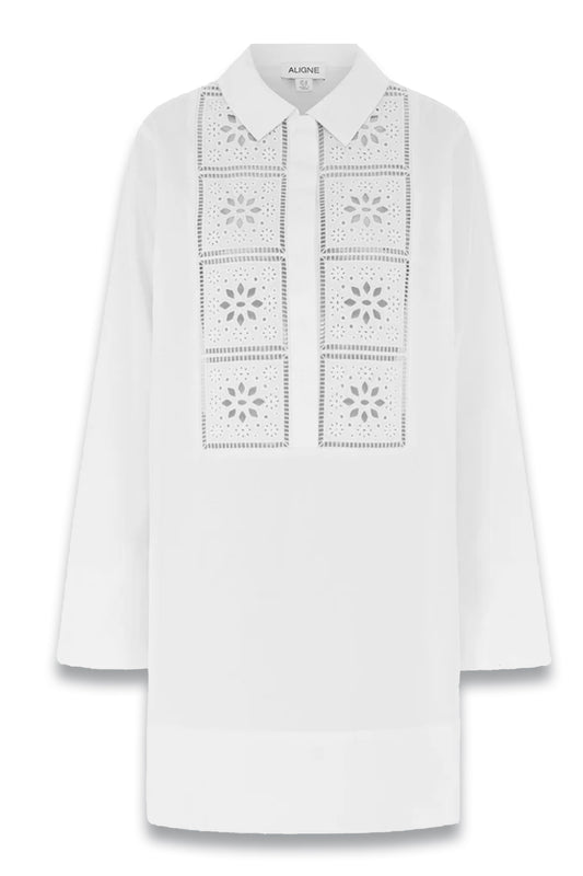 Ophelia Broderie Organic Cotton Dress