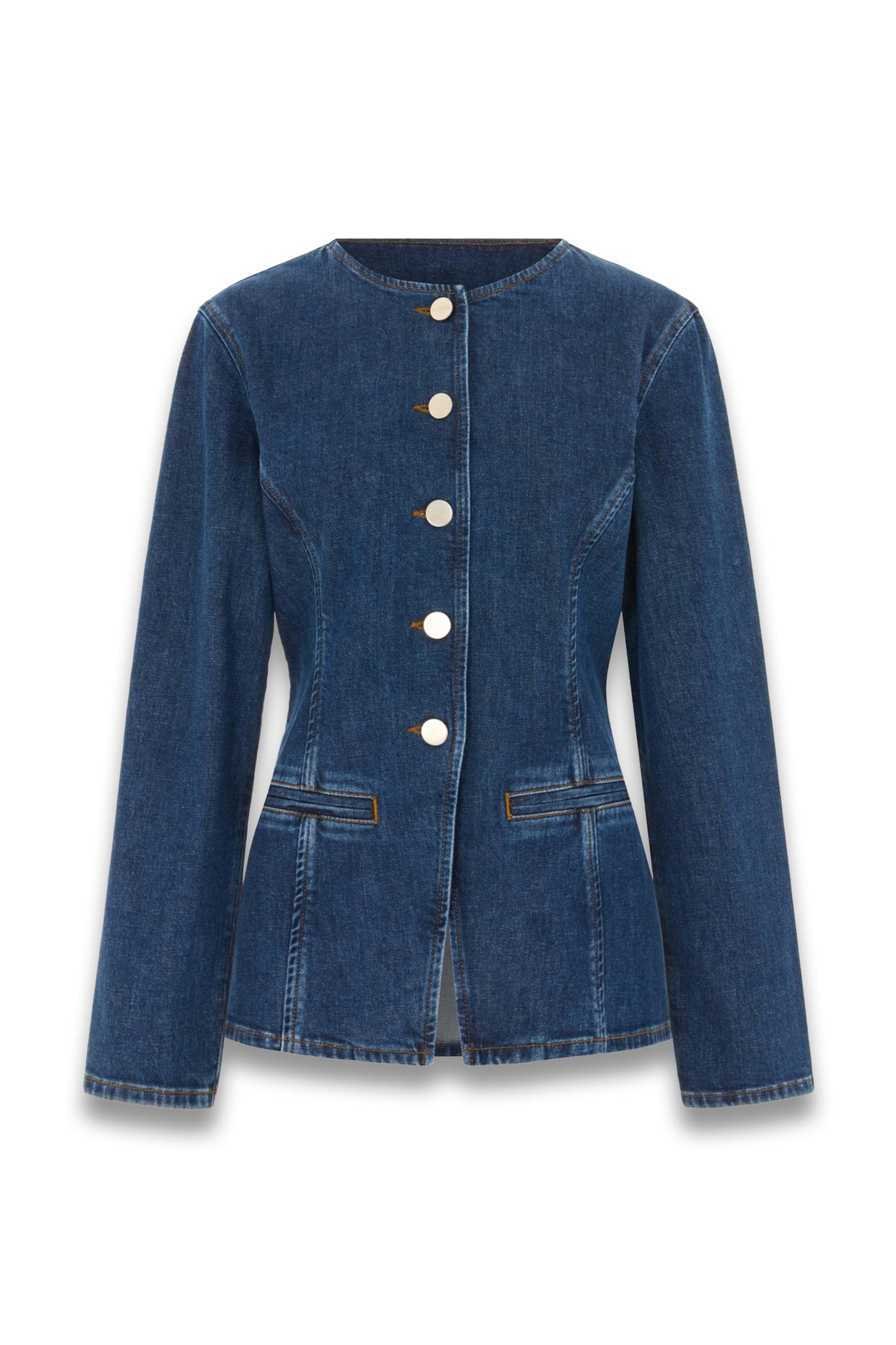 Daphne Waisted Denim Blazer