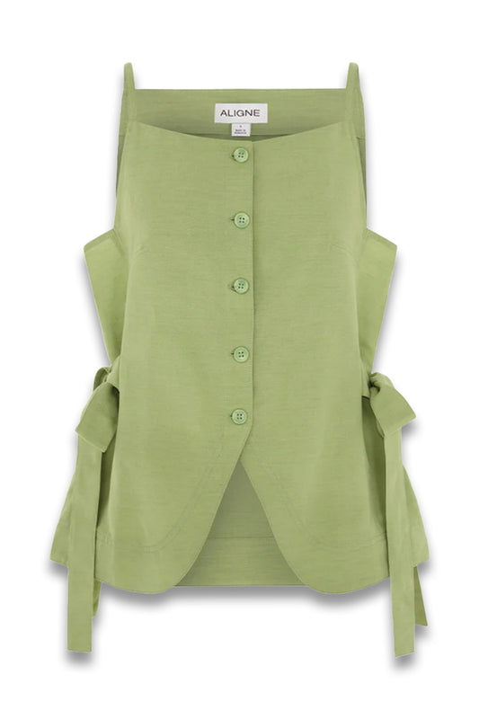 Ozais Tie Linen Top