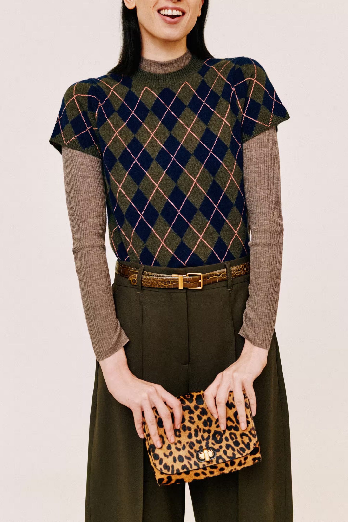 Argyle Knit Baby Tee