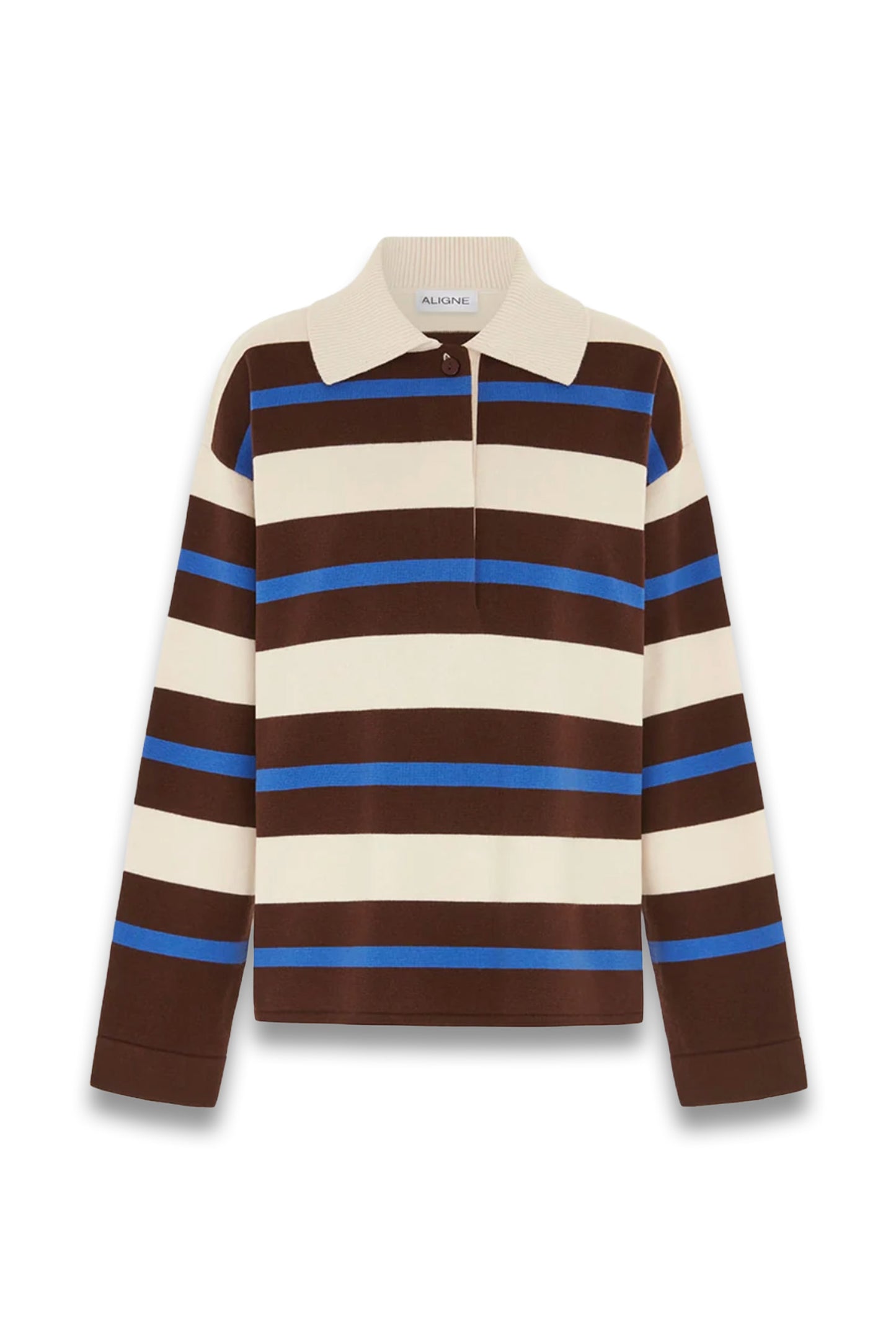 Ester Striped Polo Sweater