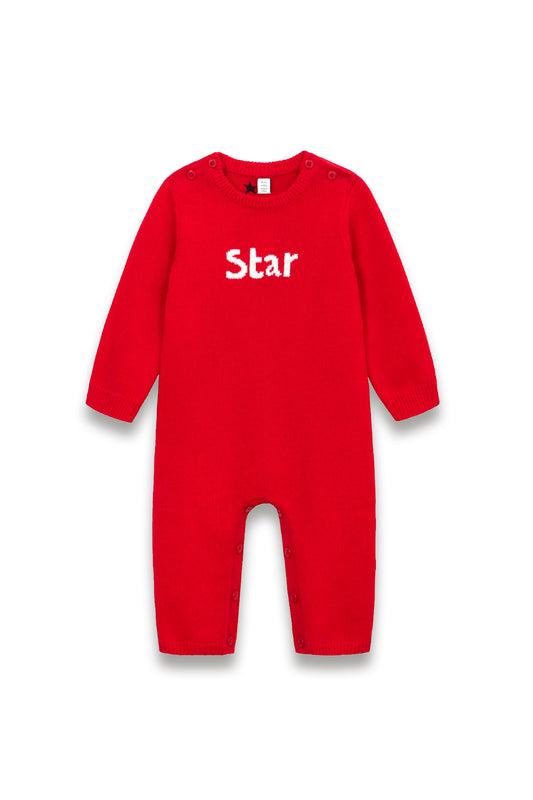 Merino Wool Rich Star Slogan All in One