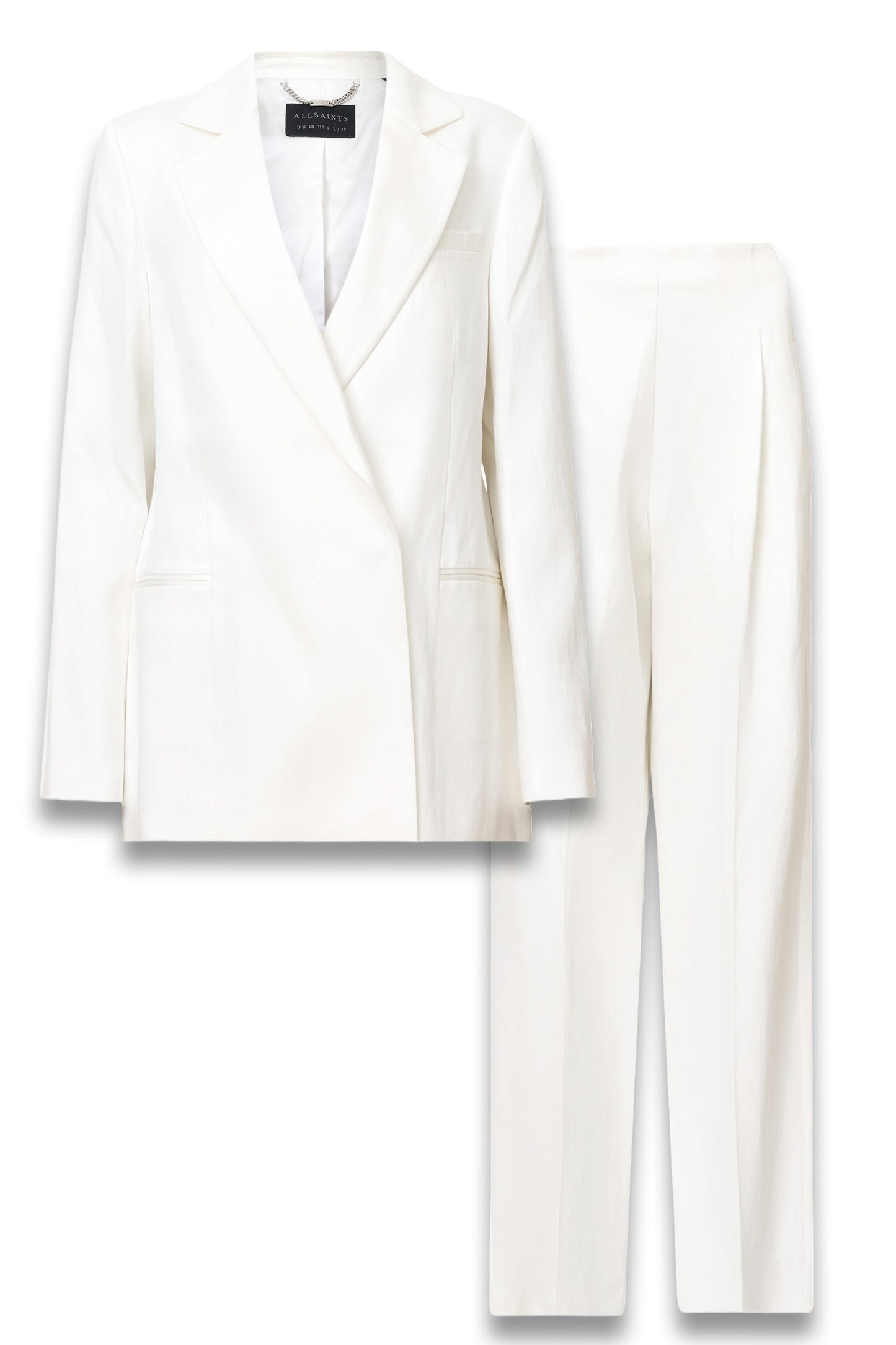 Bonnie Tailored Wide-Leg Linen Blend Trousers and Blazer