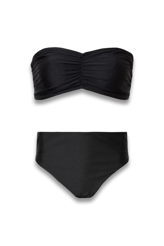 Court Strapless Bikini Top and Bikini Bottoms