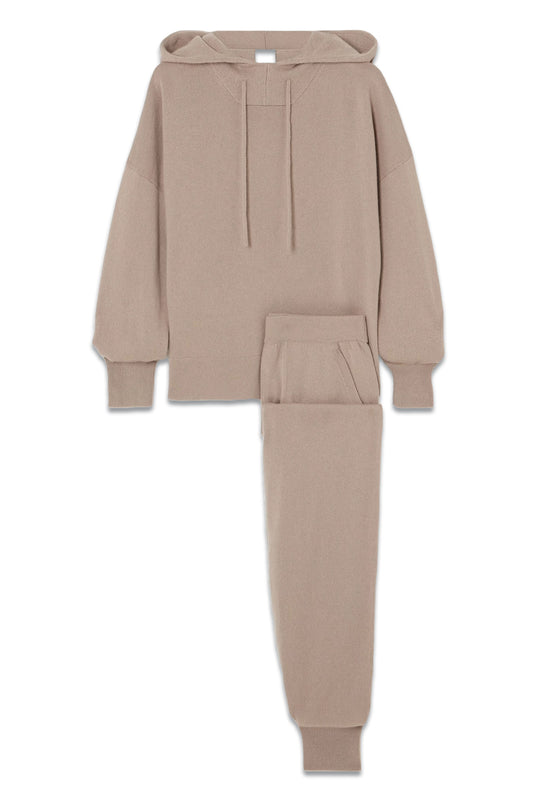 Cashmere Hoodie And Track Pants Set