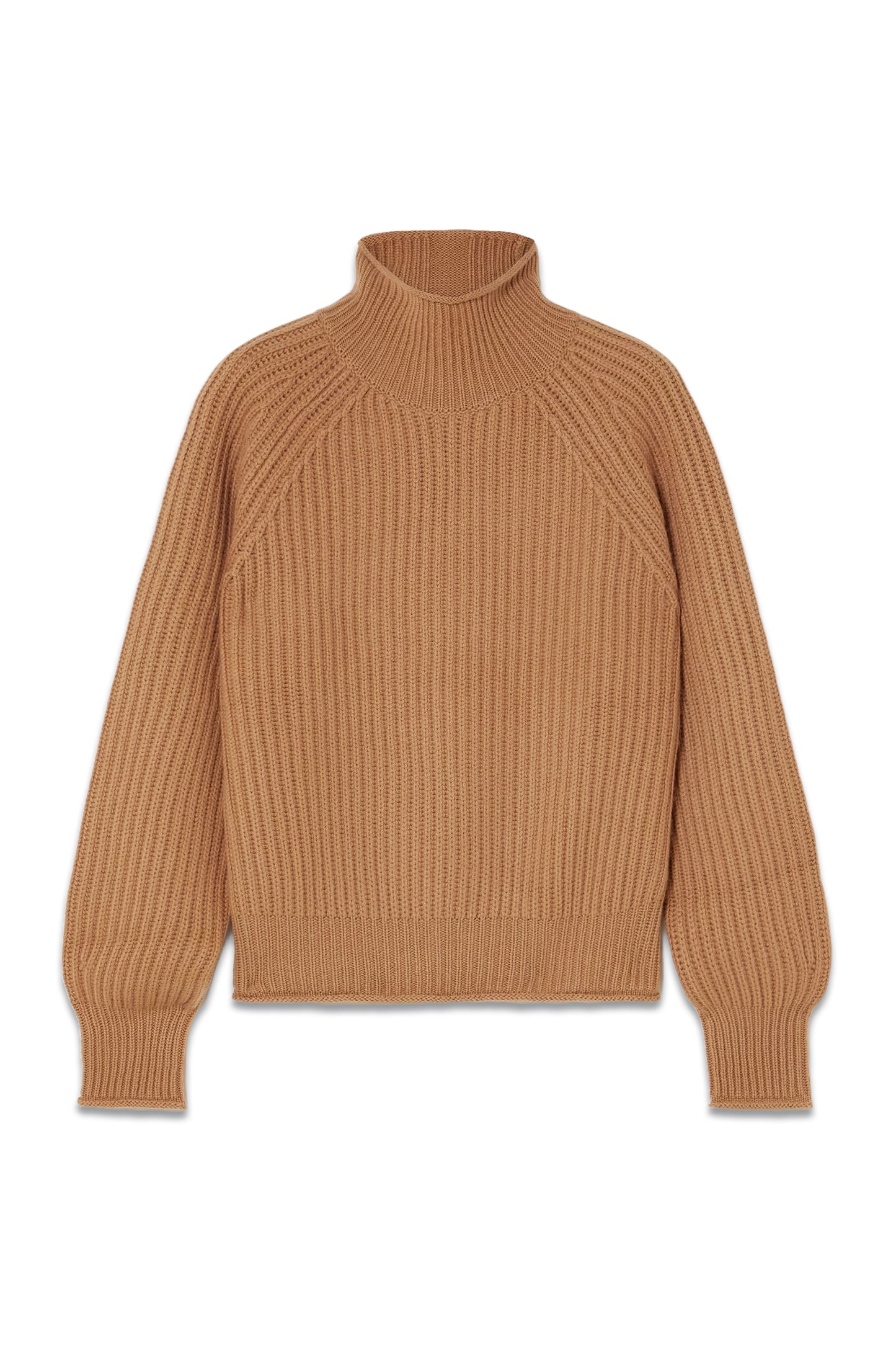 Ribbed Cashmere Turtleneck Sweater