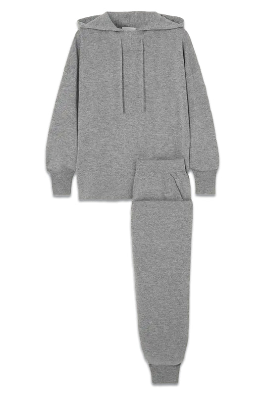 Cashmere Hoodie and Track Pants Set