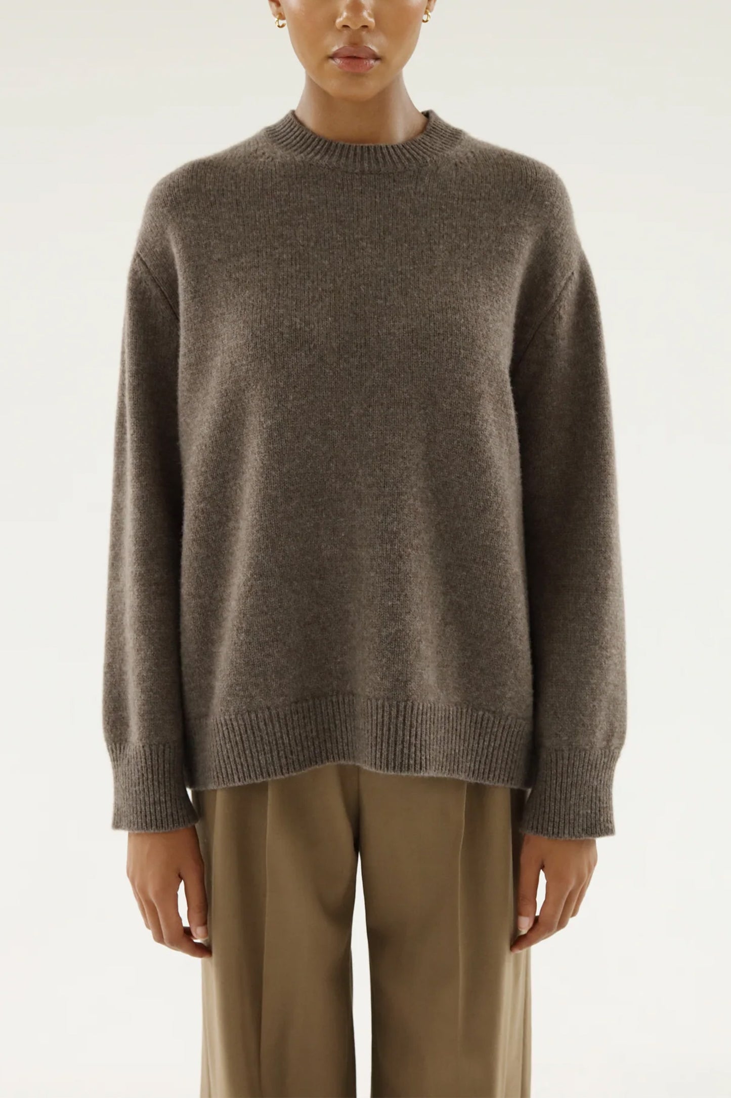 Flo Crewneck Sweater, Mocha