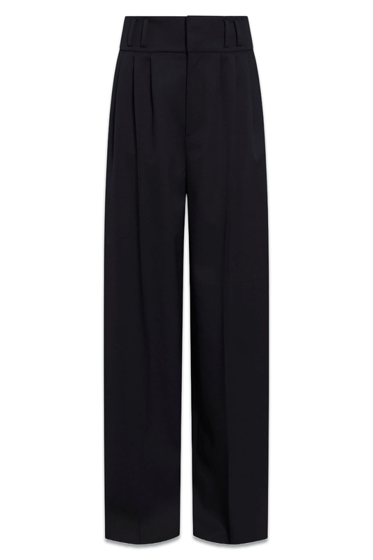 Tyr Pleated Cotton-blend Wide-leg Trousers
