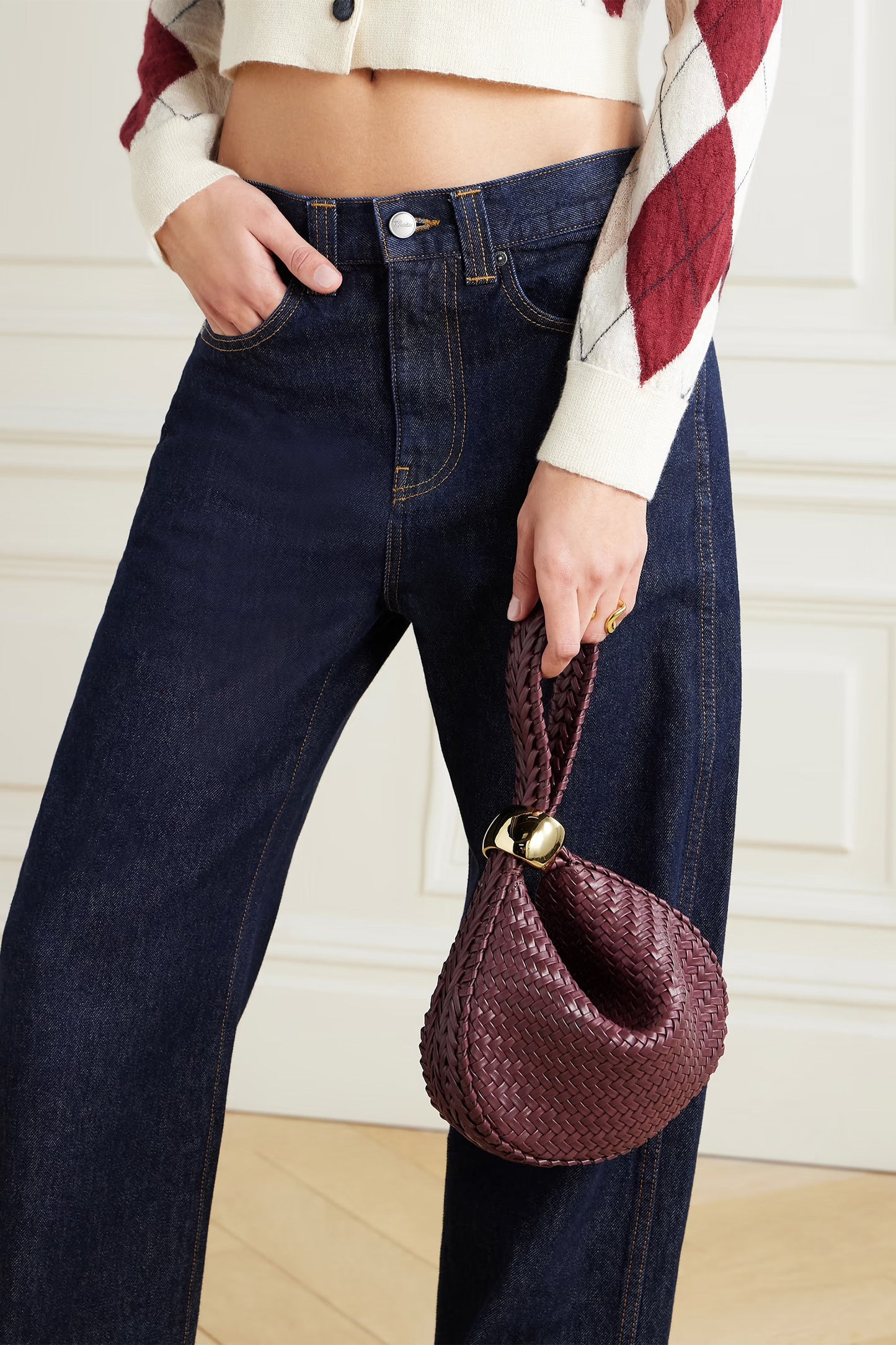 Zambia Woven Leather Tote