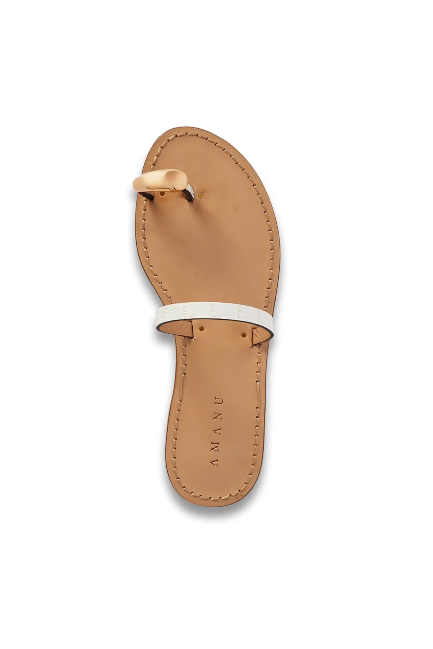 The Kibera Embellished Croc-effect Leather Sandals