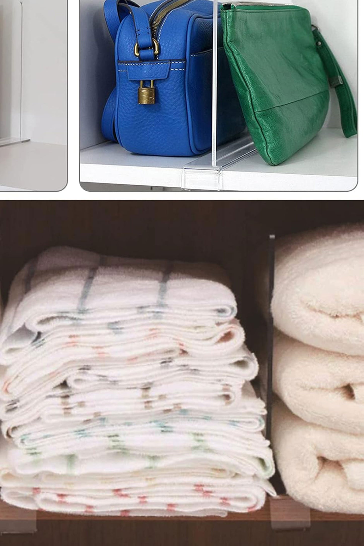 Transparent Organizer for Clothing Storage