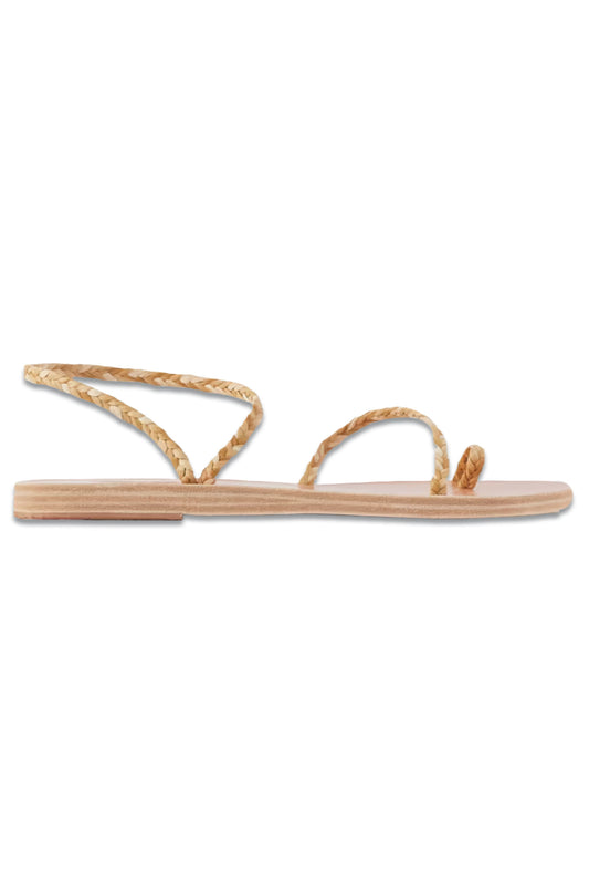 Eleftheria Braided Raffia Sandals