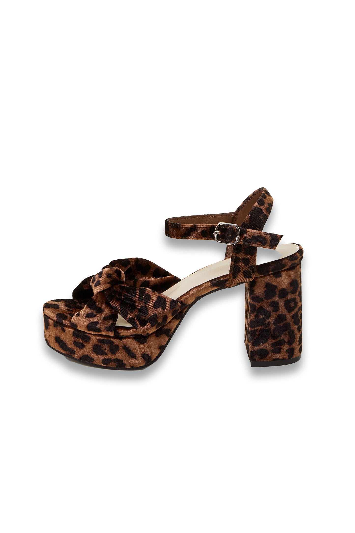 Mara Leopard Print Platform Heels Multi