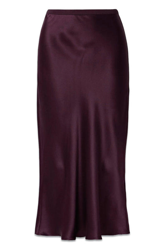 Bar Silk Midi Skirt