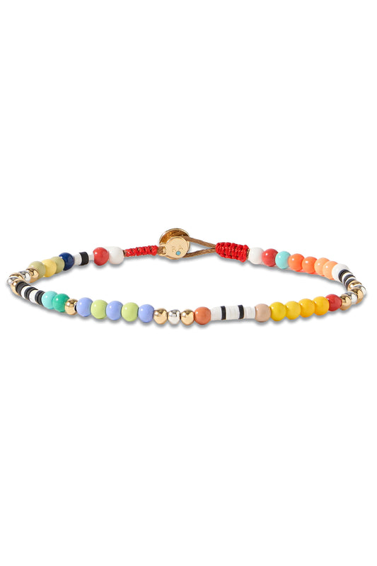 Island Time Gold and Silver-tone And Enamel Anklet