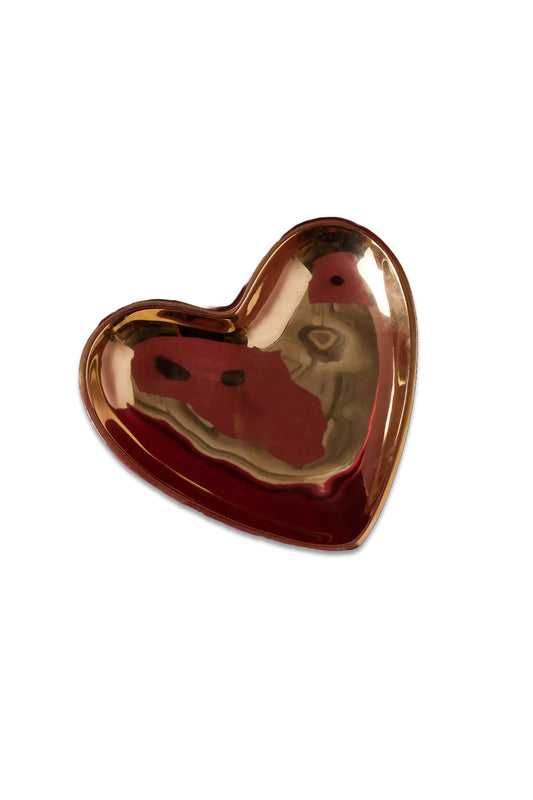Metal Heart Trinket Dish