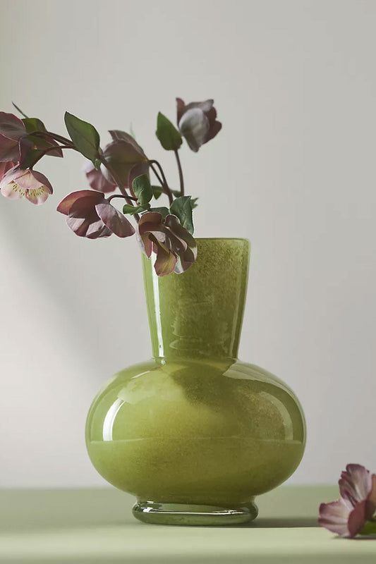 Powder Colour Glass Vase