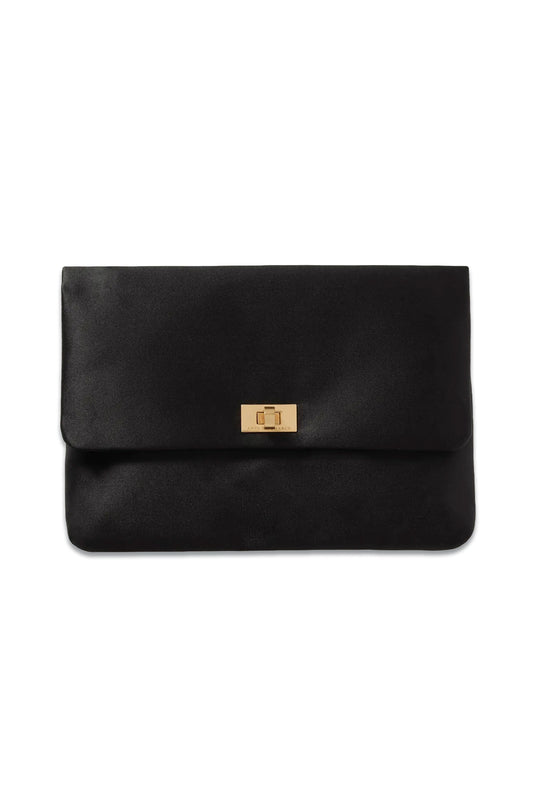 Valorie Recycled-satin Clutch