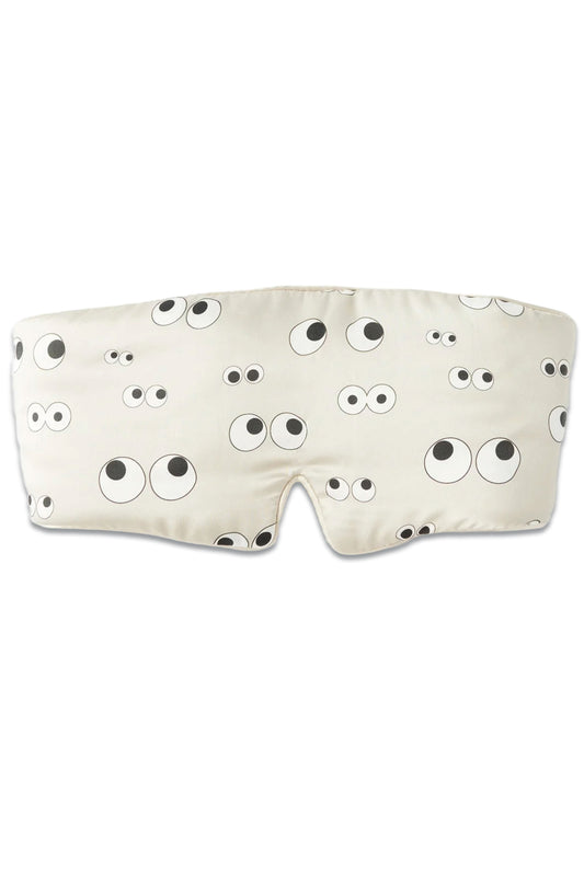 All Over Eyes Printed Silk Eye Mask
