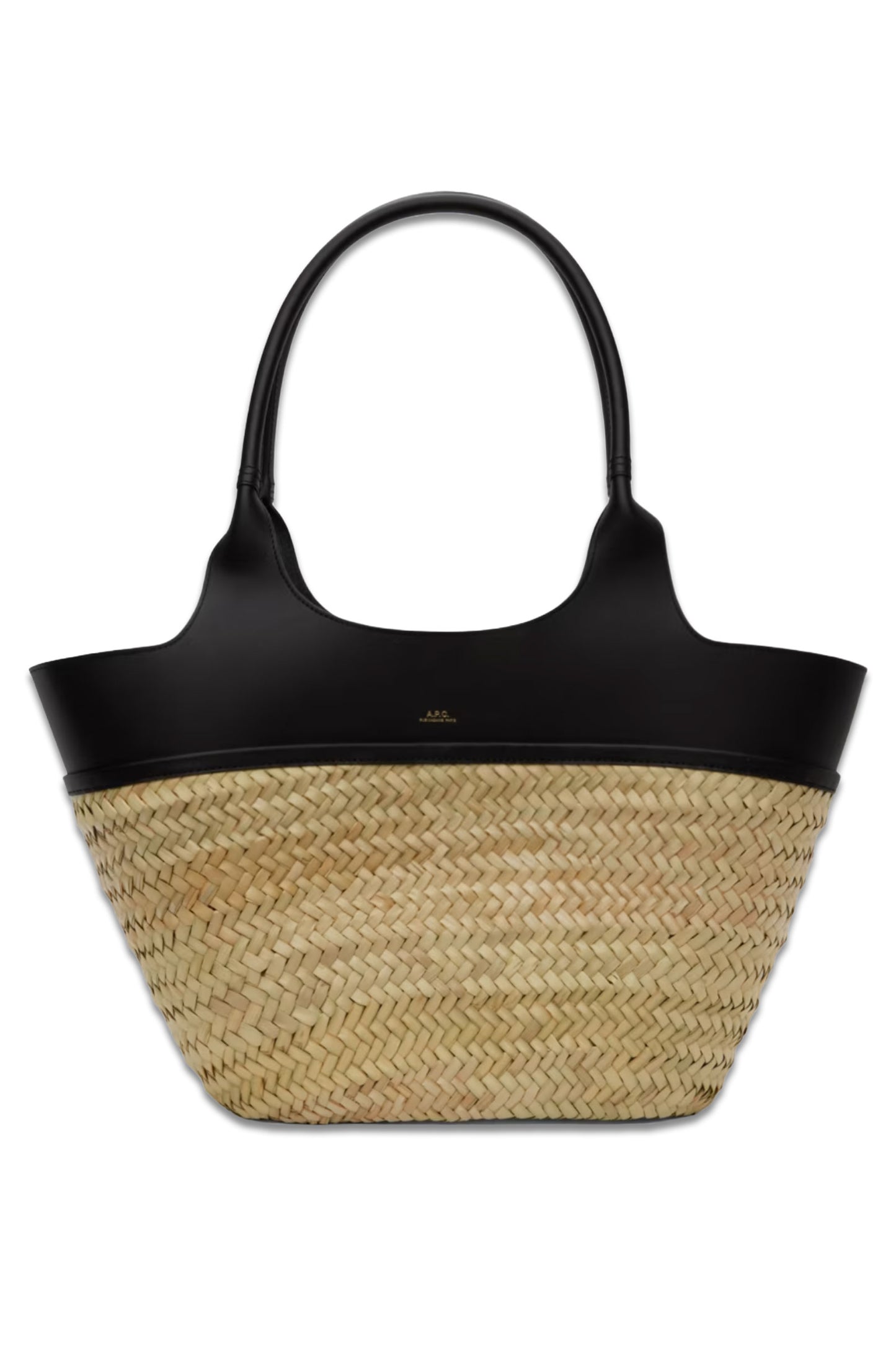 Beige & Black Tanger Basket Tote