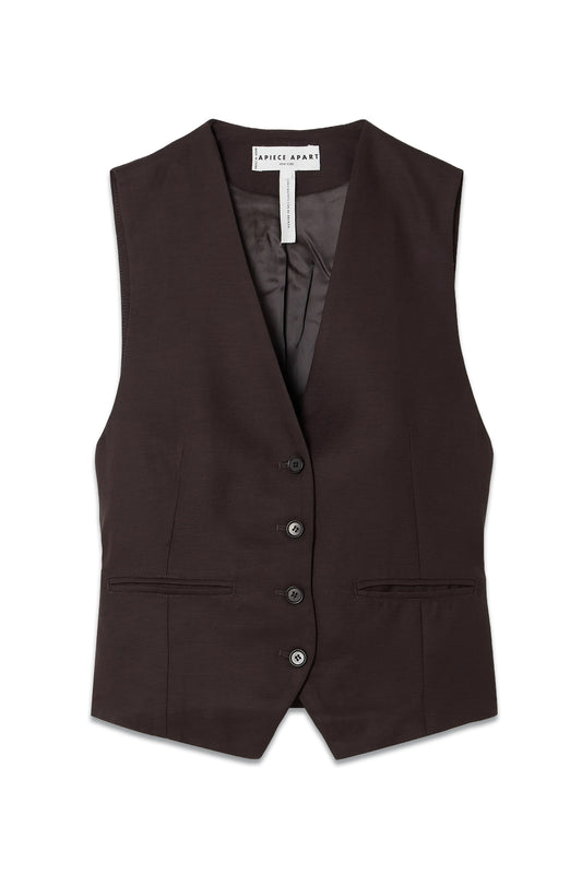Cecilia Crepe Vest