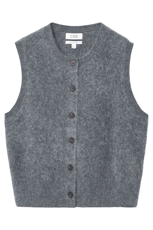 Pure Brused-cashmere Waistcoat
