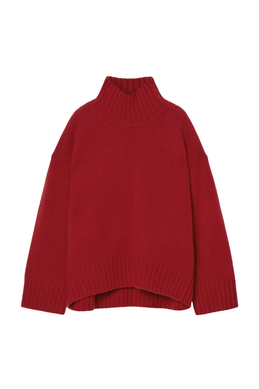 Chunky Pure Cashmere Turtleneck Jumper