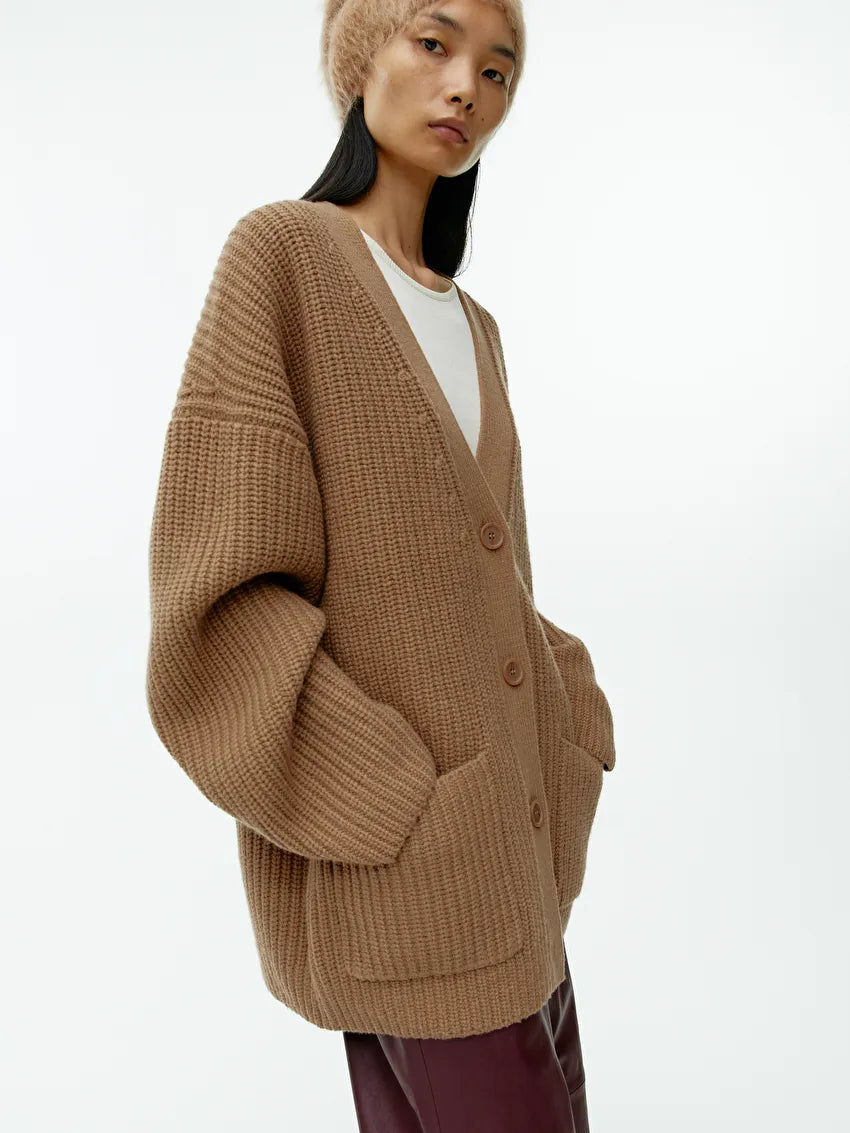 Relaxed Wool Cardigan