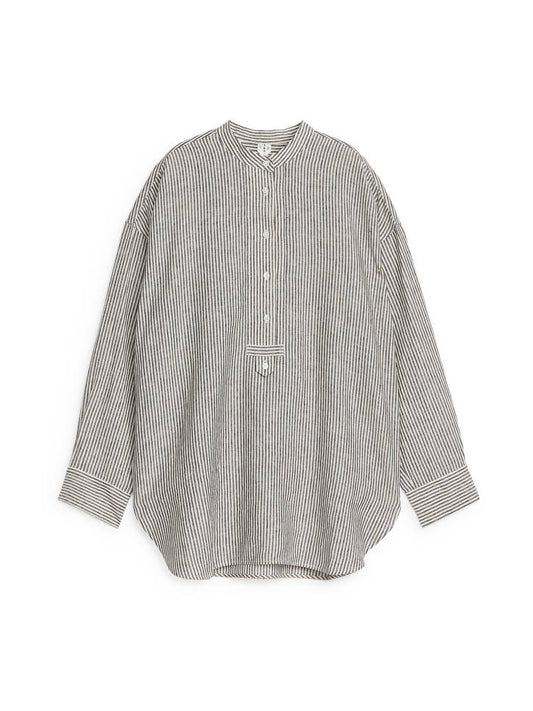 Pop-Over Linen Shirt