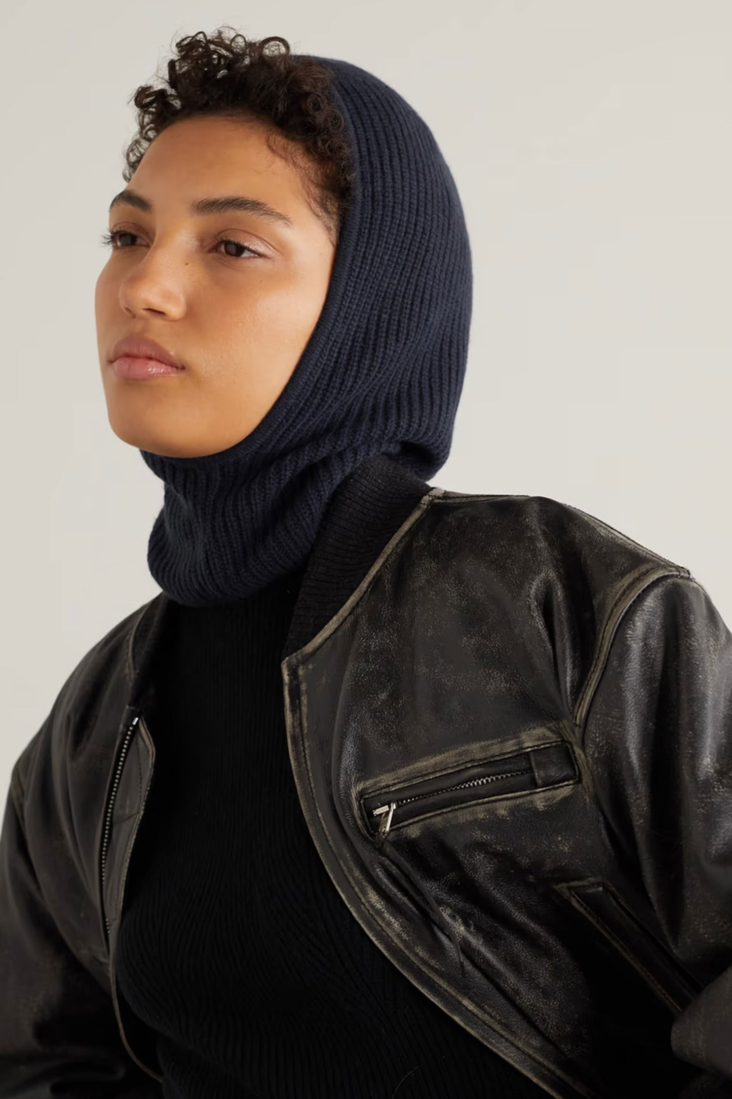 Prague Ribbed Cashmere Hood