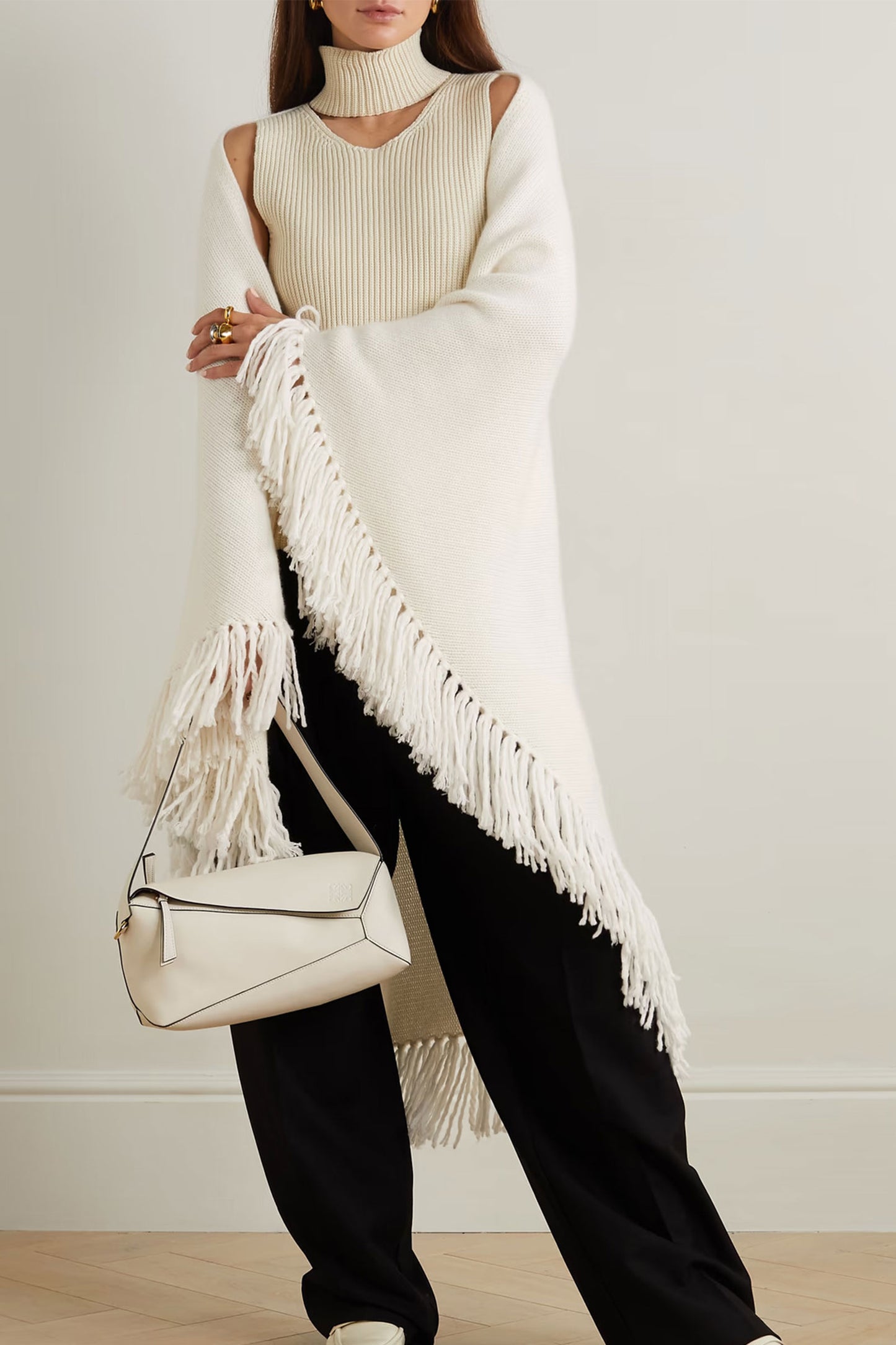 Duchess Fringed Cashmere Wrap