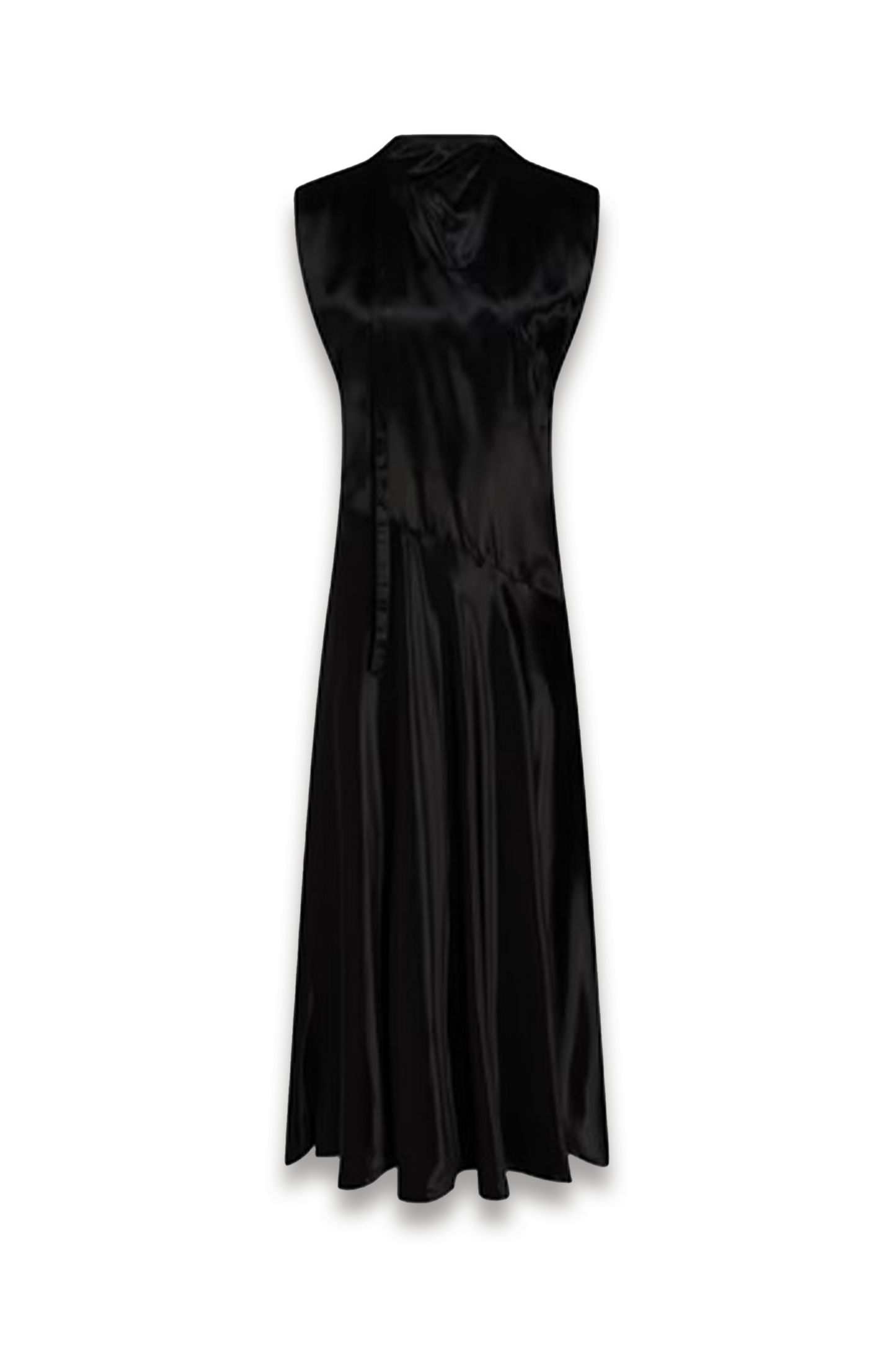 Satin-twill Cupro Midi Dress