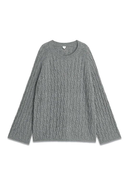 Relaxed Cable-Knit Jumper