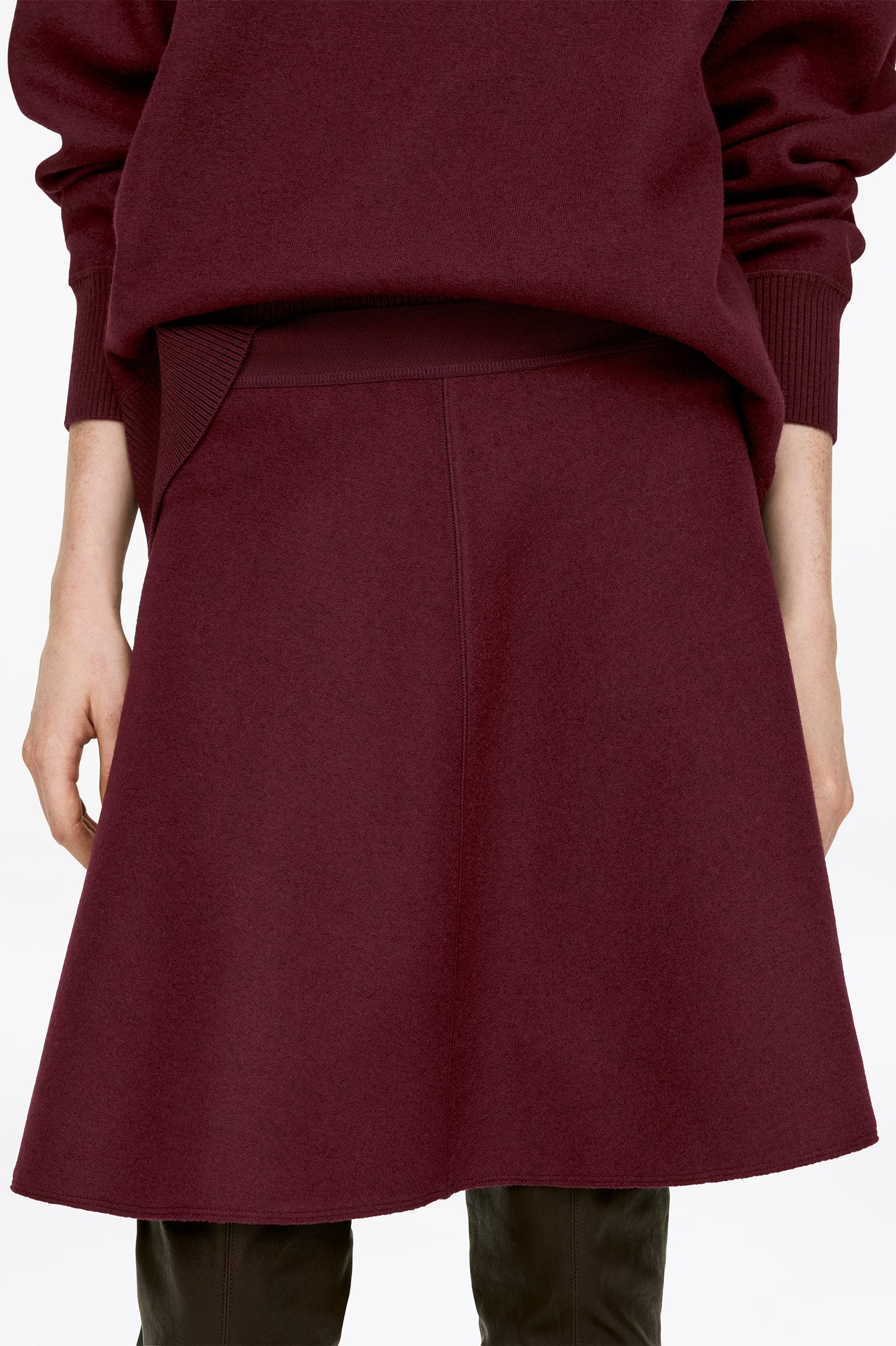 Doublé Wool-Blend Skirt