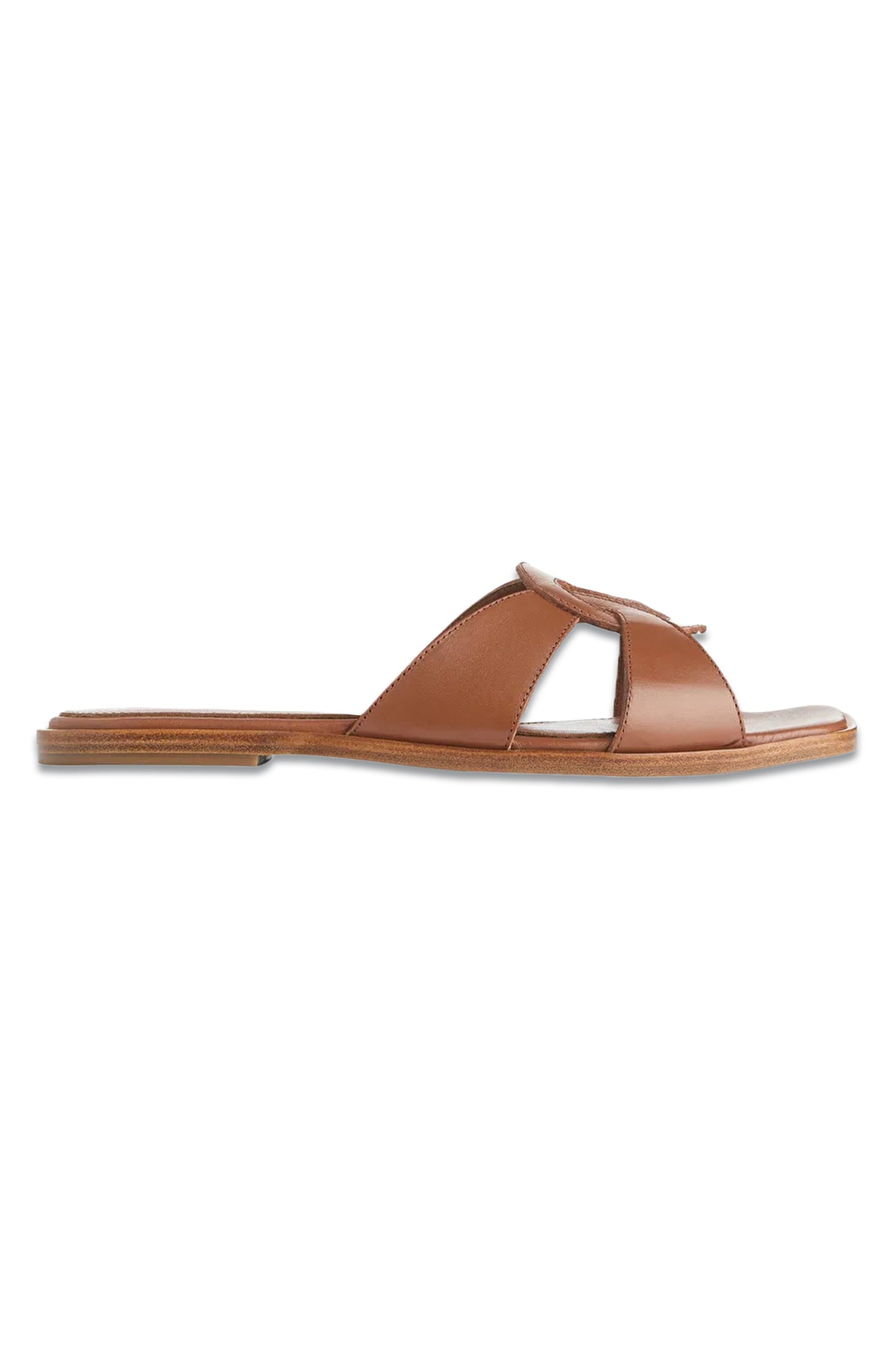 Flat Leather Slip-Ins