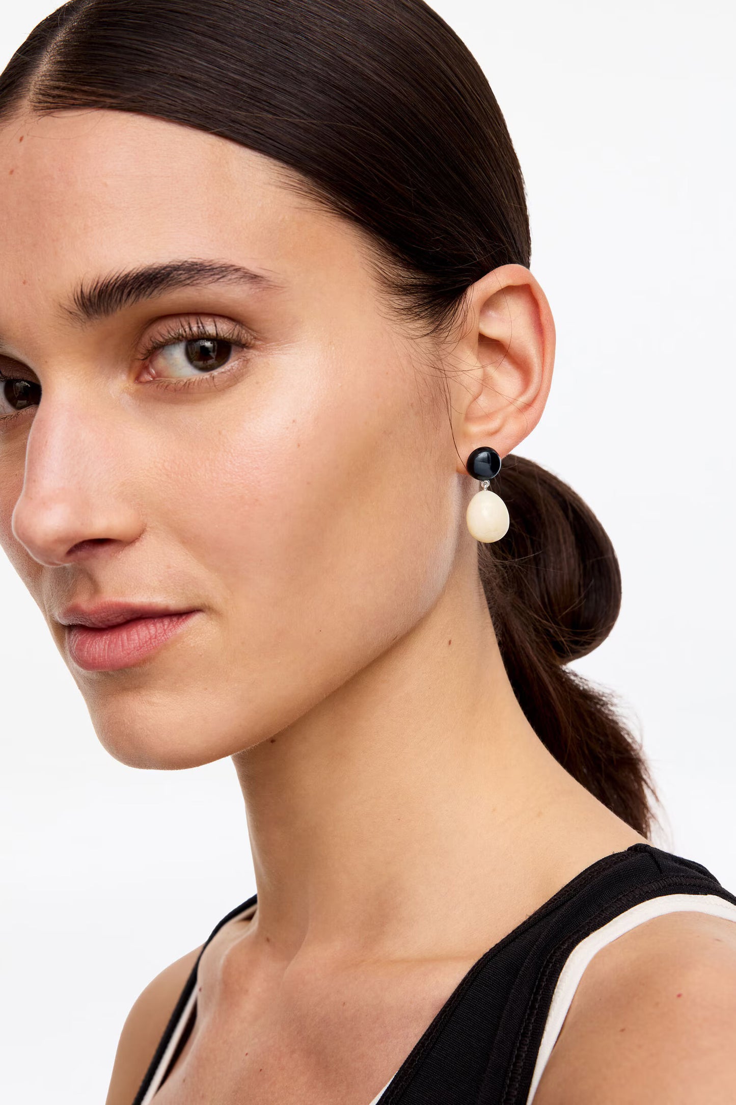 Stone Pendant Earrings
