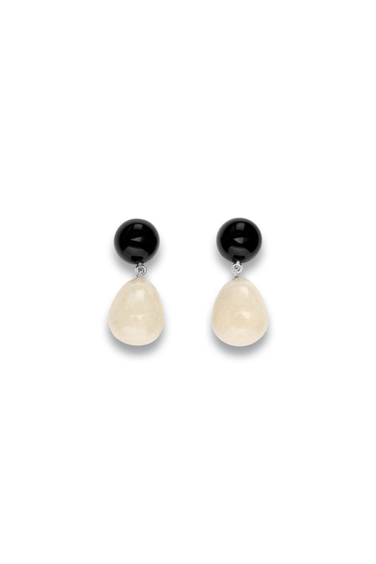Stone Pendant Earrings