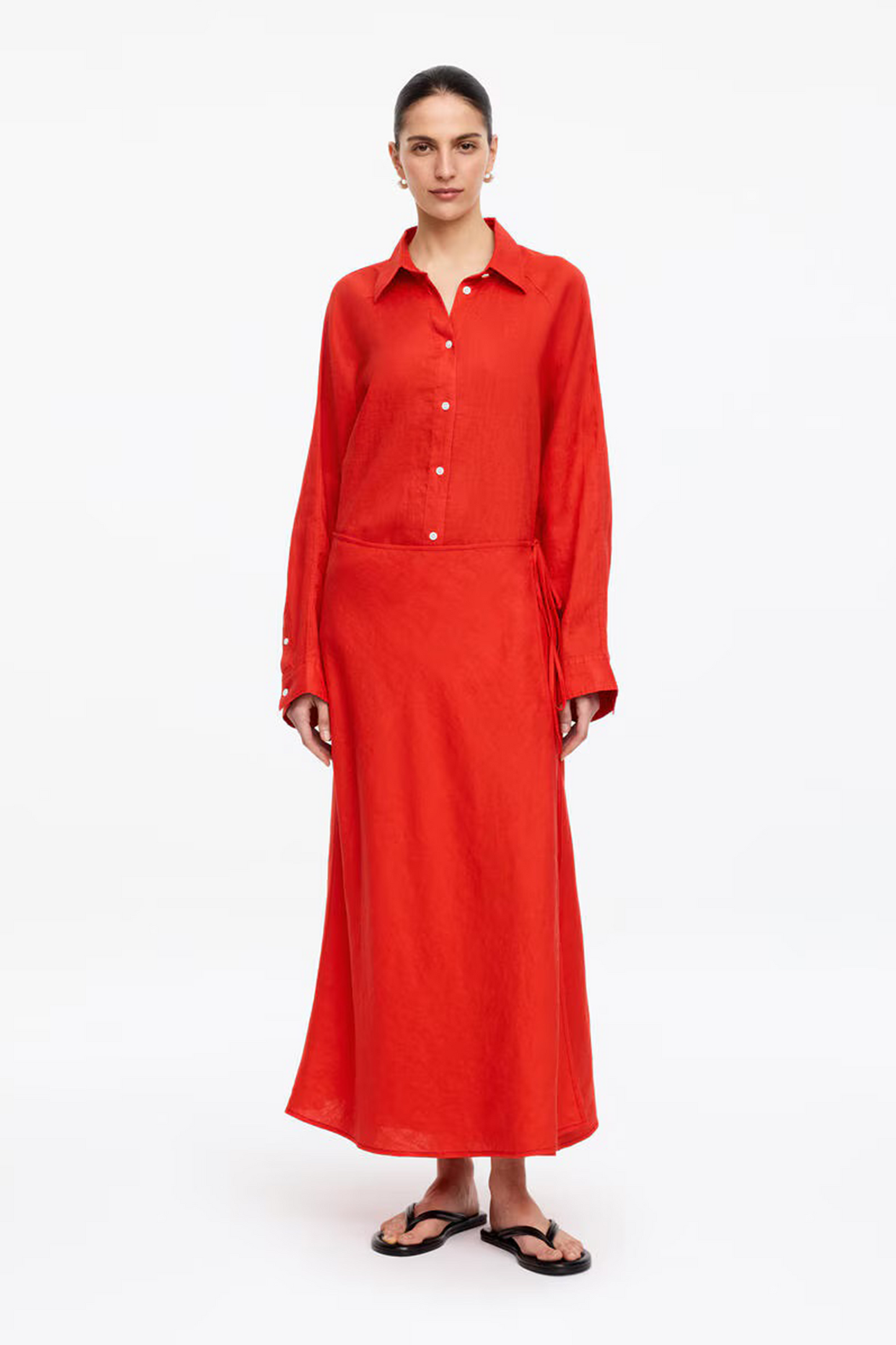 Linen Wrap Skirt