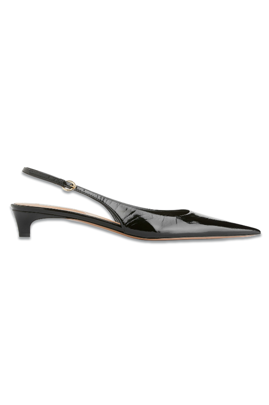Slingback Leather Pumps
