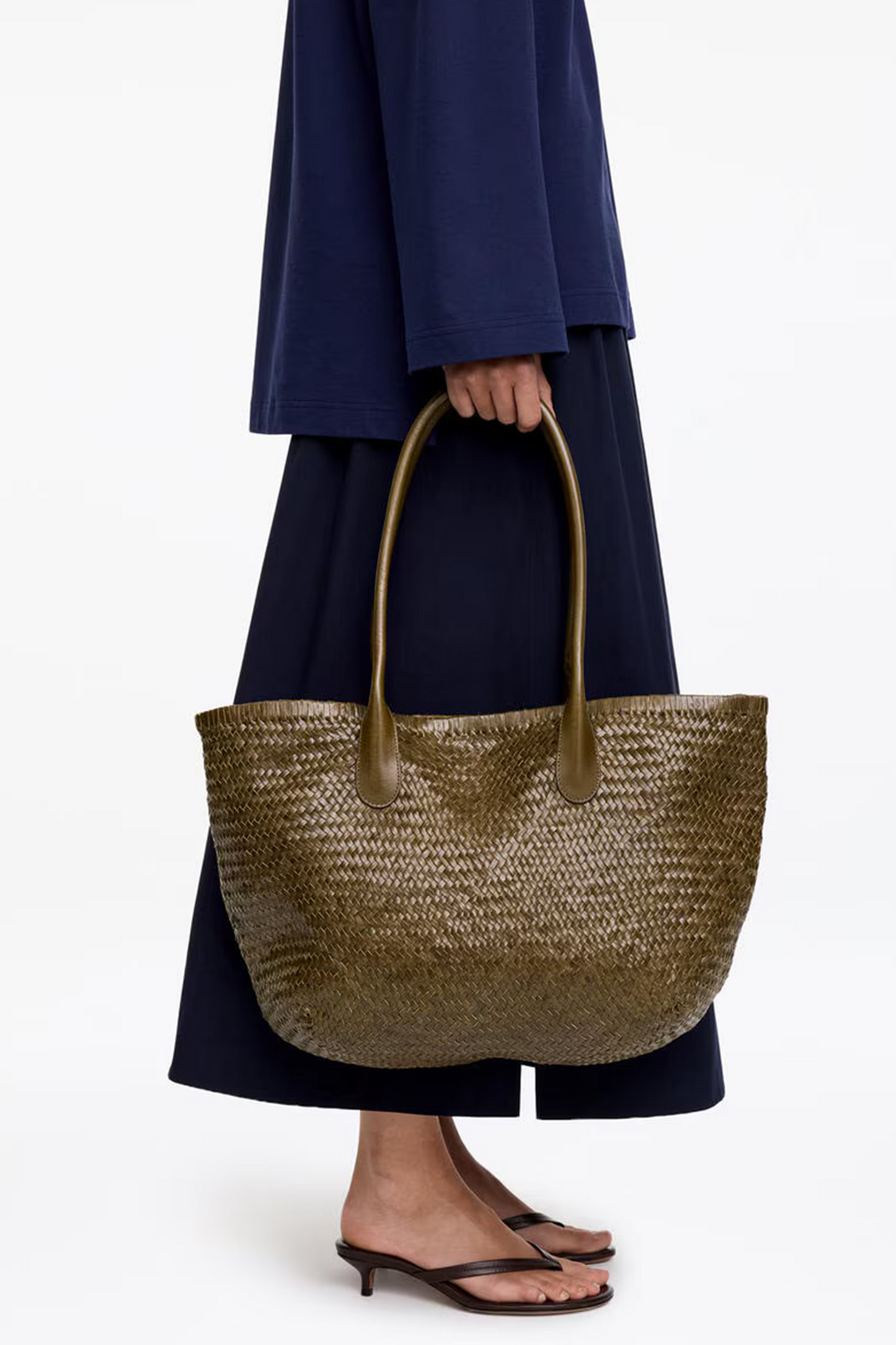 Woven Leather Tote