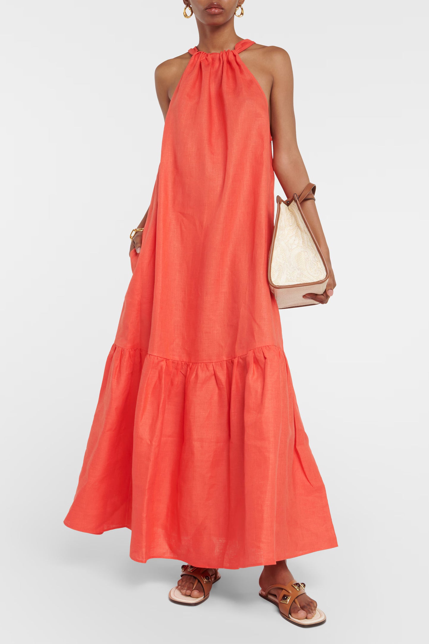 Ibiza Linen Maxi Dress
