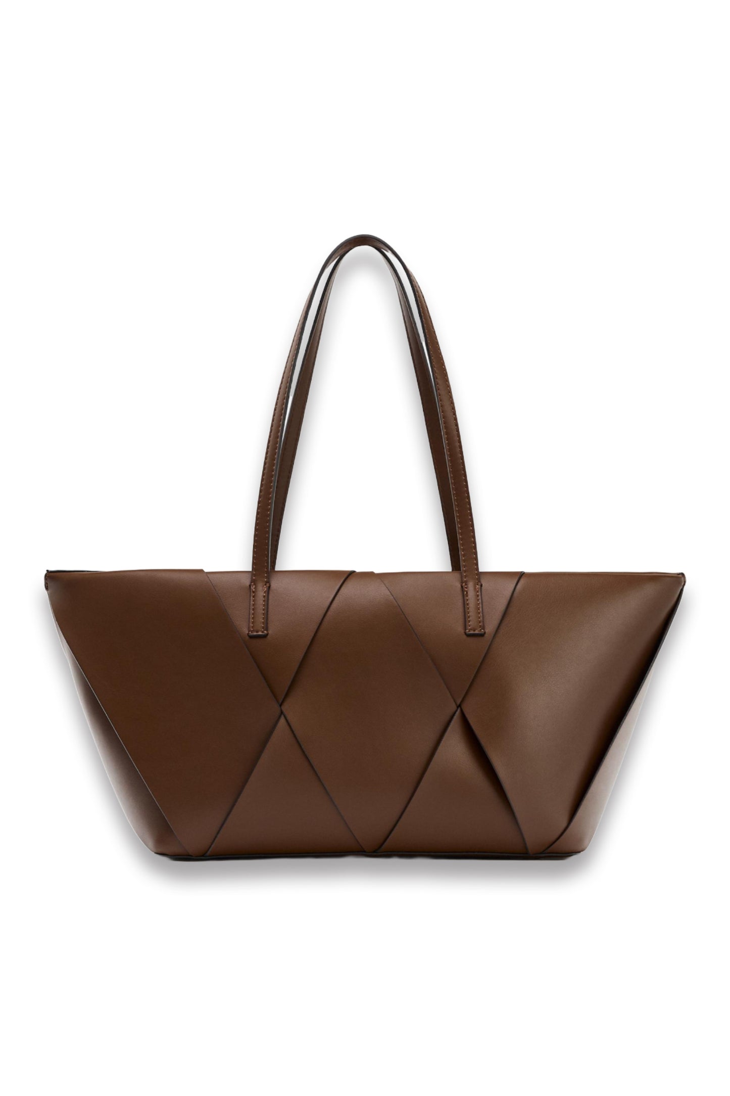 Woven Elongated Tote Bag