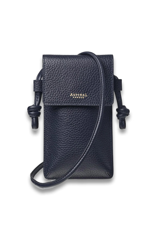 Ella Phone Pouch Navy Pebble