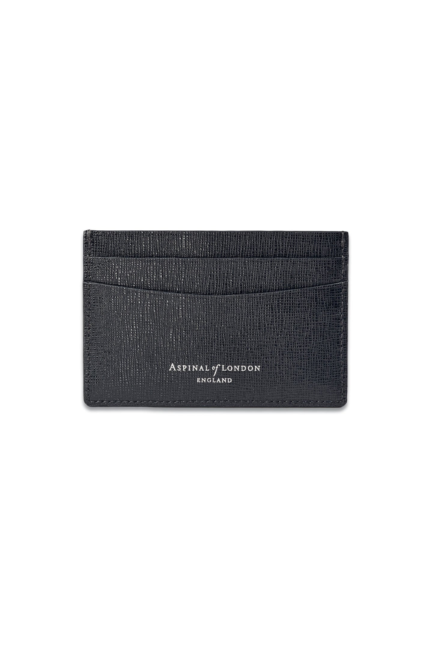 Slim Credit Card Holder Black Saffiano