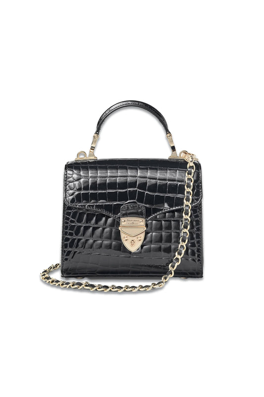 Mini Mayfair® Bag Black Patent Croc